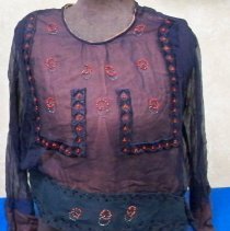 Black chiffon blouse