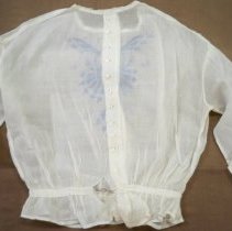 White organdy shirtwaist