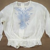 White organdy shirtwaist