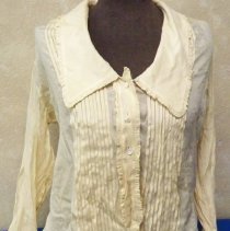 Tan/beige crepe blouse