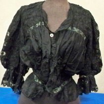 Black silk blouse