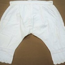 White cotton pantalettes