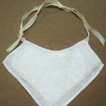 White cotton bib