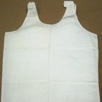 White muslin baby slip
