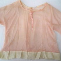 Sheer pink blouse