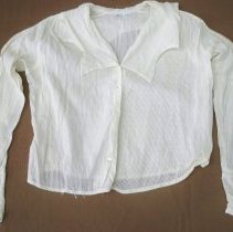 White ribbed blouse