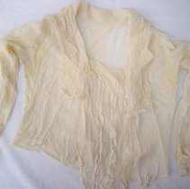 Sheer ivory colored blouse