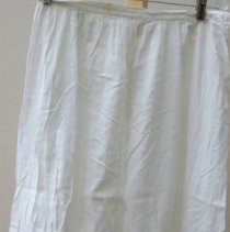 White cotton half slip