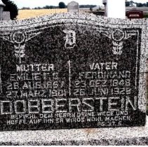 Emilie & Ferdinand Dobberstein grave stone