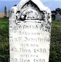 Ferdinand Dobberstein II, 1890 grave stone