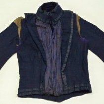 Navy blue wedding bodice