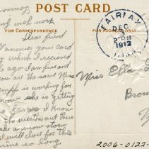 Birthday greeting, reverse