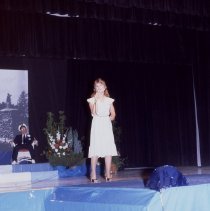 1979 Hutch Water Carnival candidate Sheree Christensen singing
