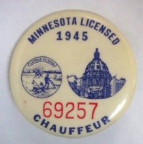Chauffeur's badge