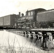 Luce Line train-Winsted Lake bridge