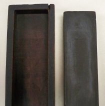 Sharpening stone in wooden box