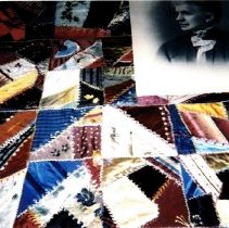 Crazy quilt & Josephine Brewer Gilbert