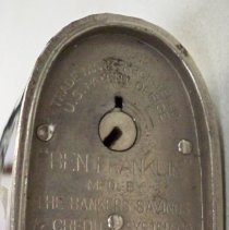 Novelty metal coin bank