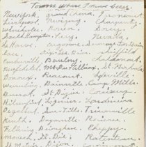 Soldier's Diary, Towns, pg. 1