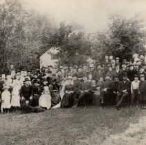 Bride & Groom with Wedding Guests