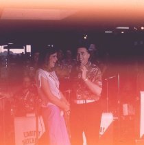 1980 Hutch Water Carnival queen candidate Kathy Mickelson with Lester Schuf