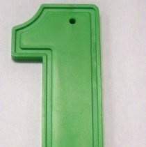 Novelty green plastic ice scraper