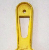 Novelty yellow plastic ice scraper