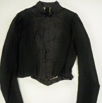 Black long sleeve bodice/shirtwaist