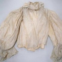 Off-white silk waist/bodice