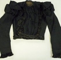 Black jacquard bodice/shirtwaist