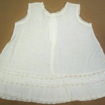 White cotton baby slip