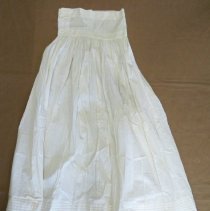 Long white cotton baby slip/petticoat