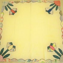 Small white cotton tablecloth