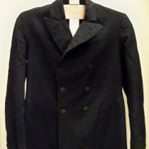 Men's black wool coat