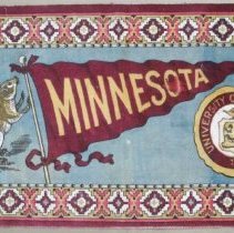 Souvenir University of Minnesota bannor or furniture scarf