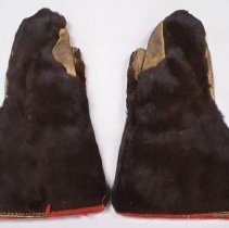 Pair of beaver fur driving mittens