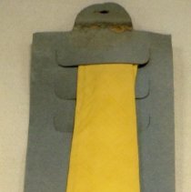 Yellow cotton necktie