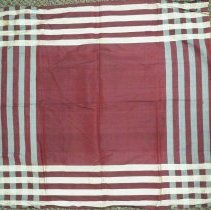 Large maroon silk scarf