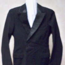 Three piece men's black tuxedo