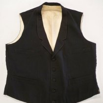 Black waistcoat or vest