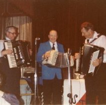 (l to r) __?__, Vern Steffel, Myron Floren