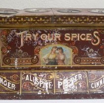 Metal spice cabinet