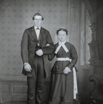 Unknown wedding couple, c.1885