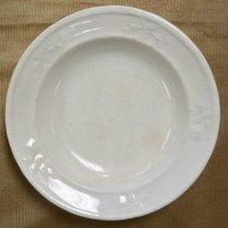 Small white ironstone sauce dish