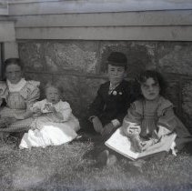Four Gilbert children taken by Luther W. Gilbert