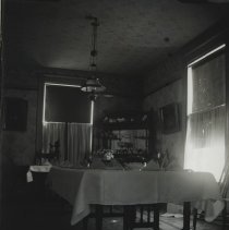 Luther W. Gilbert dining room, 1897