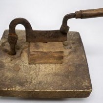 Crude handmade block knife