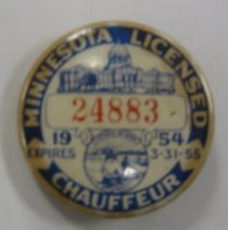 Chauffeur's badge/pin