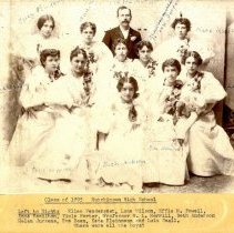 Hutchinson, MN professor and students, 1895