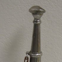 Silver colored megaphone